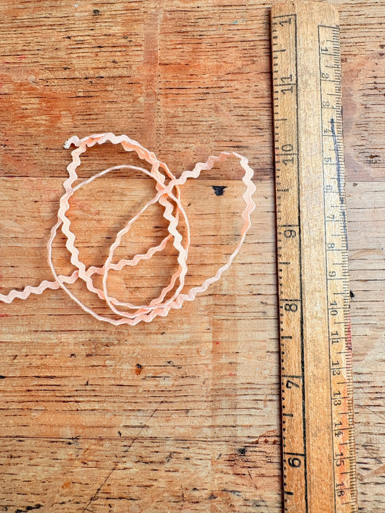 Ric Rac - 3mm - Peach - The Eternal Maker - UK Fabric Shop