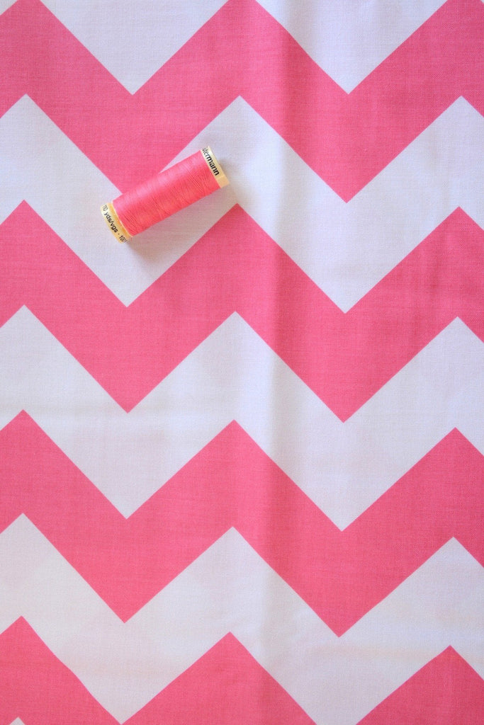 Riley Blake Fabric Large Chevron - Pink - Riley Blake Designs