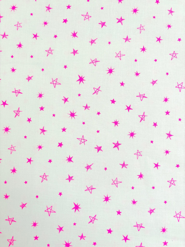 Rock Star in Glow Rose - Teddy and the Bears - Sarah Watts - Ruby Star - The Eternal Maker - UK Fabric Shop