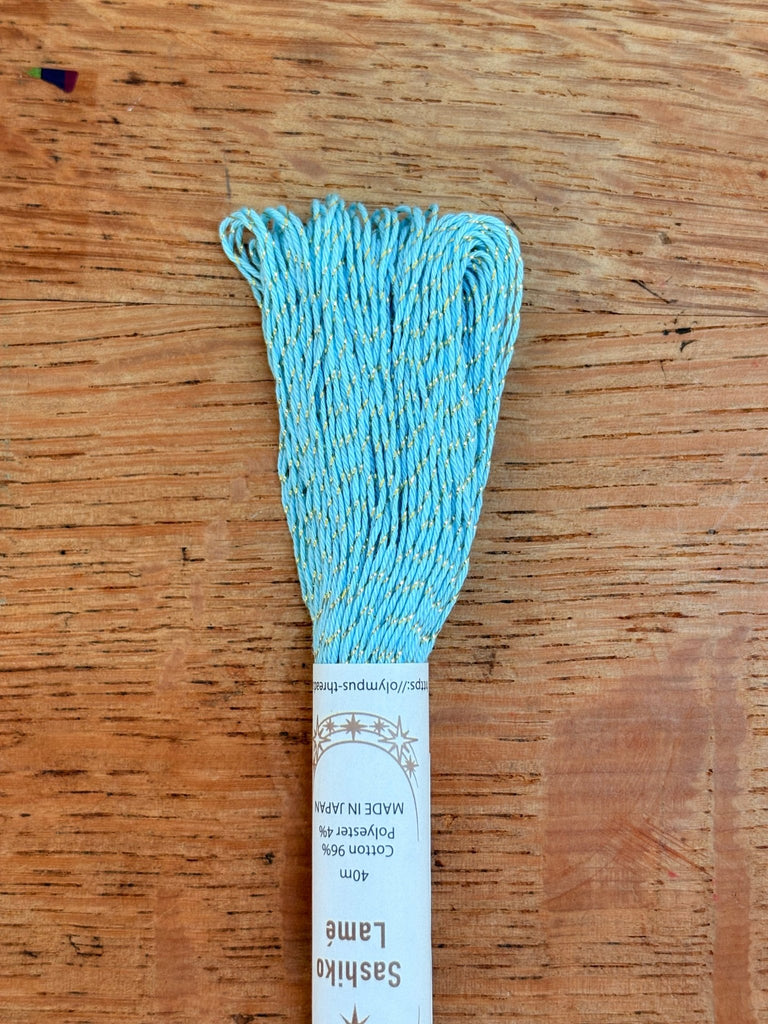 Sashiko Lame Thread - Water Gold - The Eternal Maker - UK Fabric Shop