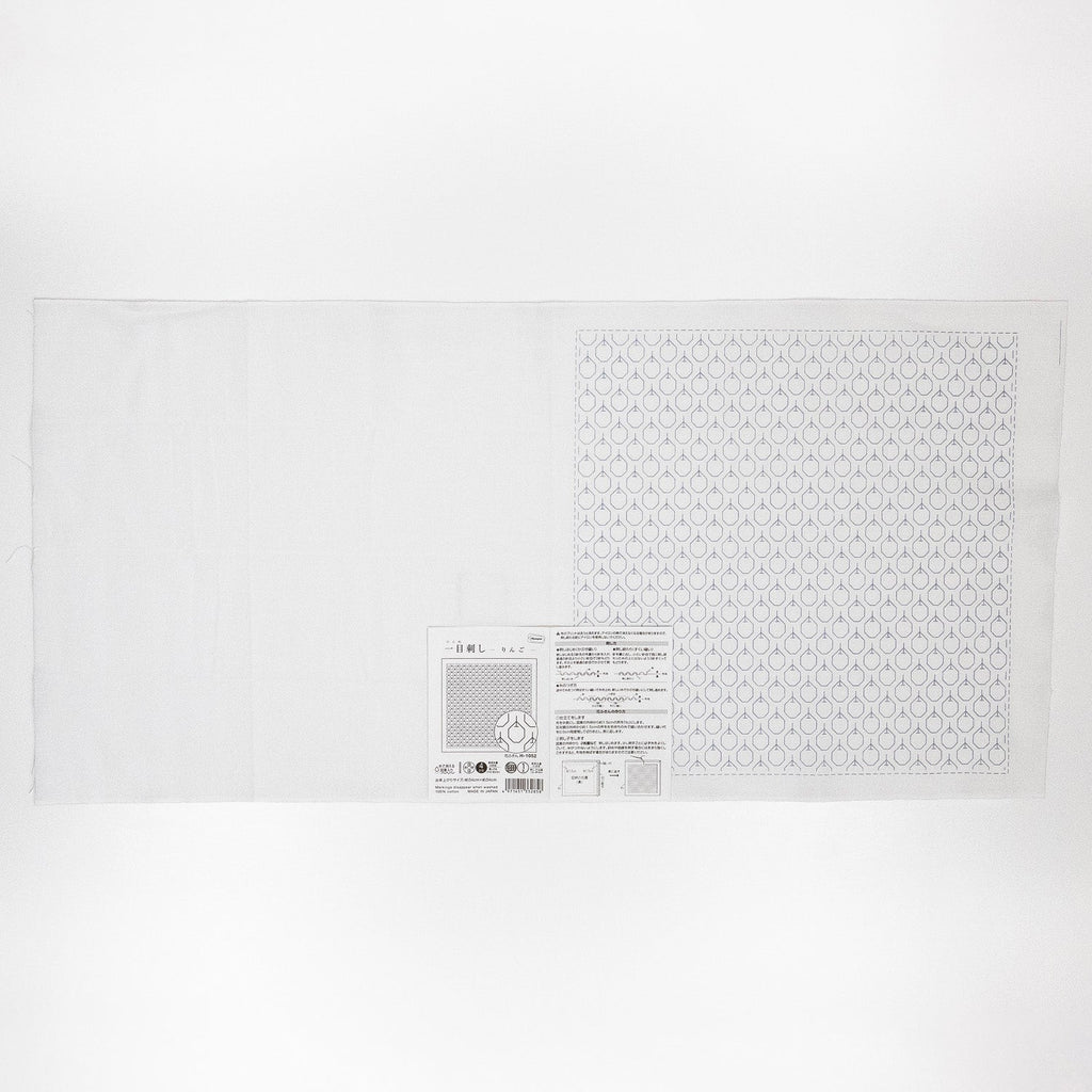 Sashiko Sampler - Hitome - Zashi Apple - White - 1052 - The Eternal Maker - UK Fabric Shop