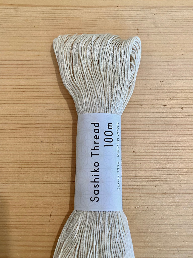 Sashiko Thread - Warm Ivory - 100m - The Eternal Maker - UK Fabric Shop