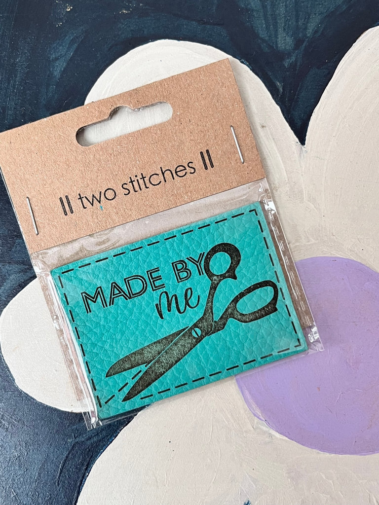 Scissors - Leather Jeans Label - The Eternal Maker - UK Fabric Shop