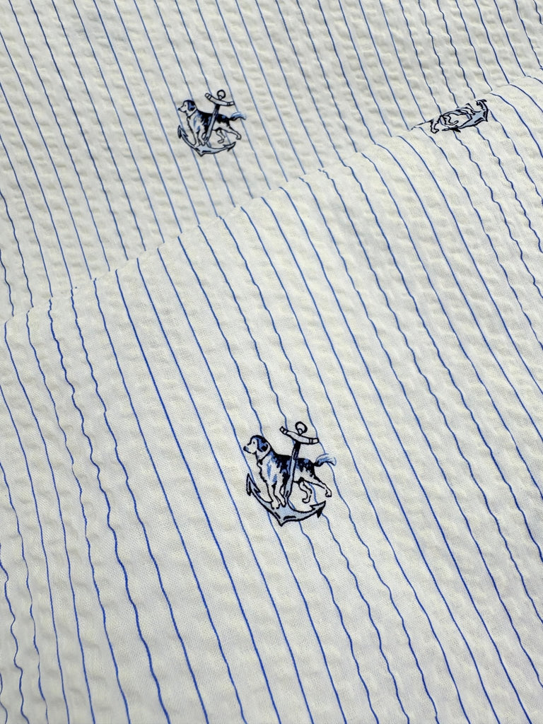 Sea Dog Seersucker Stripe - The Eternal Maker - UK Fabric Shop
