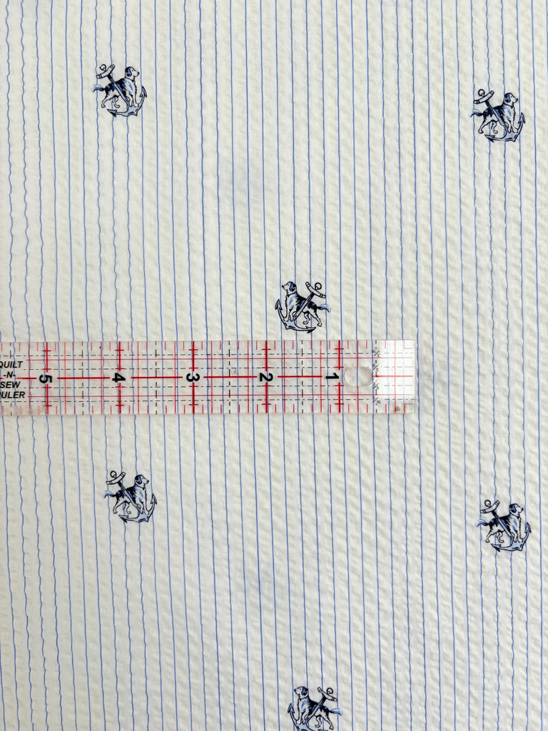 Sea Dog Seersucker Stripe - The Eternal Maker - UK Fabric Shop