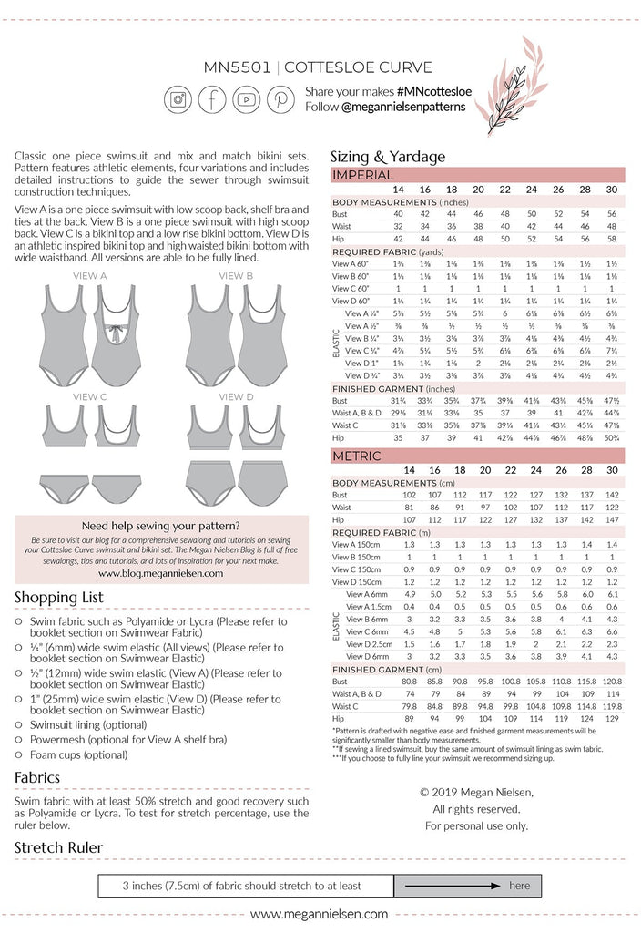 Sew a Swimsuit - 1 Day - £100 - The Eternal Maker - UK Fabric Shop