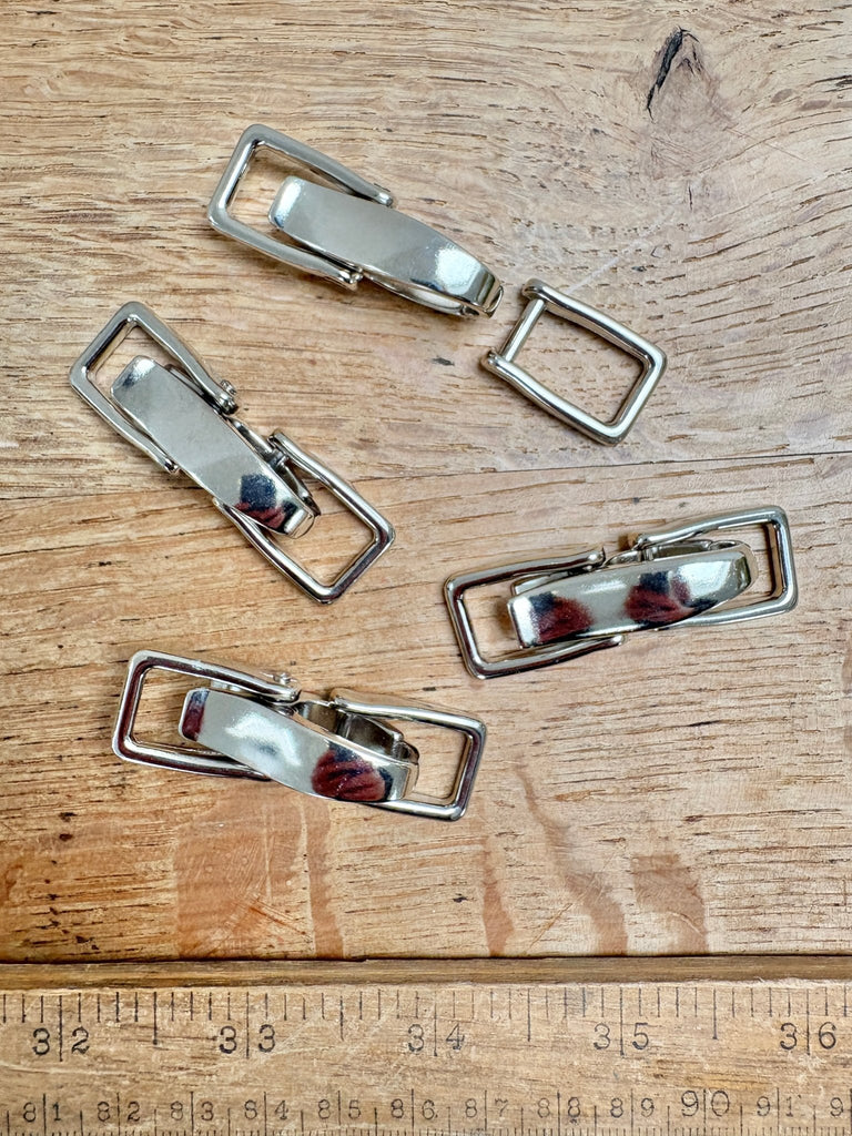 Silver Bag Clip and Rectangle Ring - The Eternal Maker - UK Fabric Shop