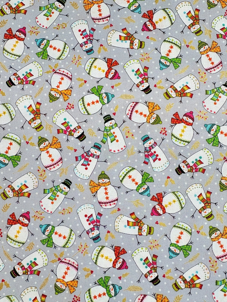 Snowmen - Festive Christmas - Christmas Fabric - The Eternal Maker - UK Fabric Shop