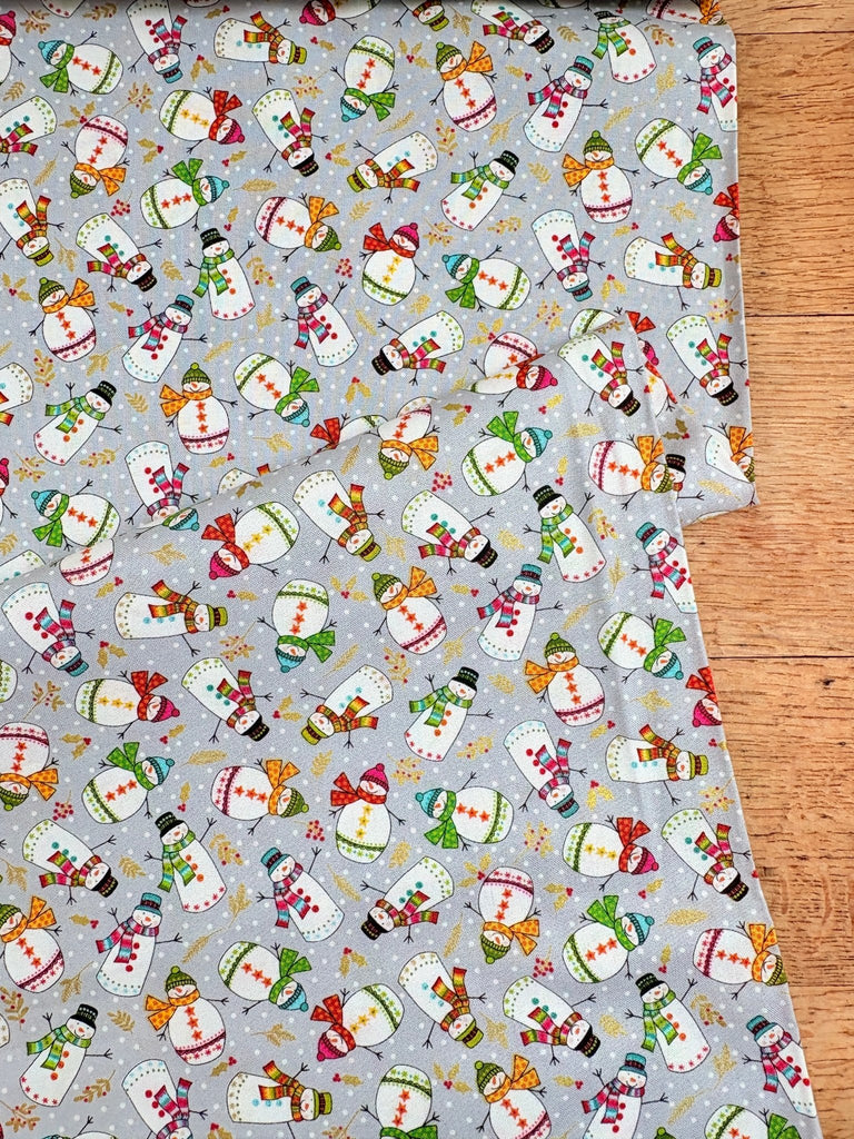Snowmen - Festive Christmas - Christmas Fabric - The Eternal Maker - UK Fabric Shop