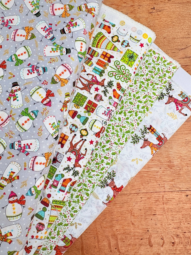 Snowmen - Festive Christmas - Christmas Fabric - The Eternal Maker - UK Fabric Shop