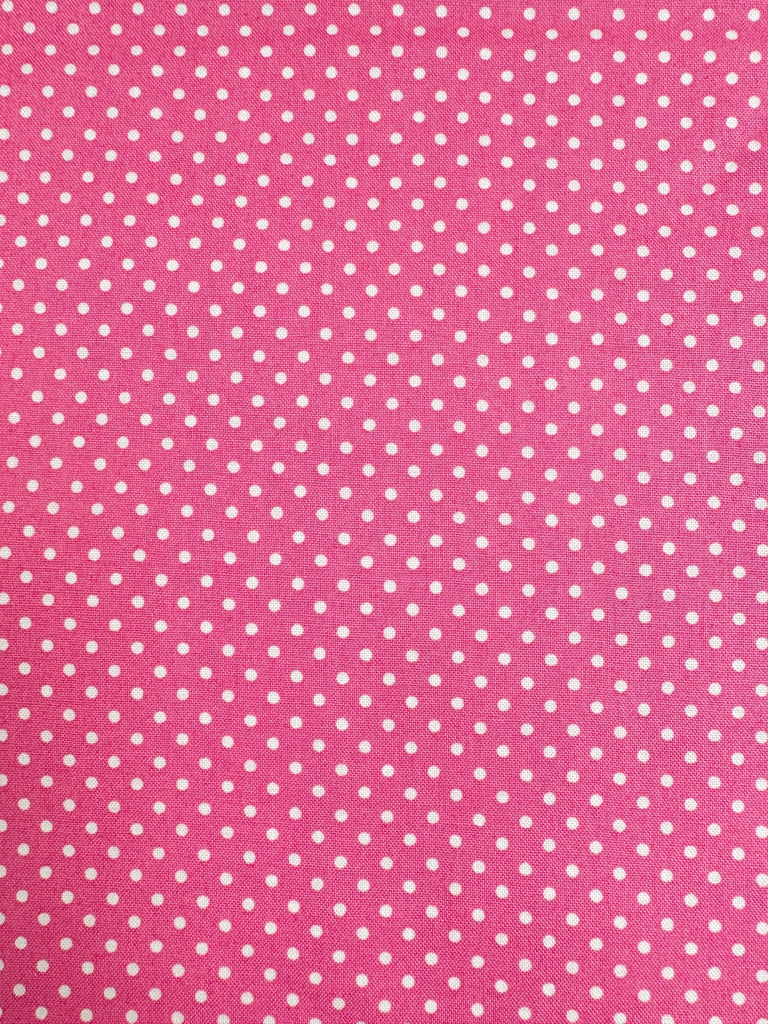 Spot On - Hot Pink - Makower Fabrics - The Eternal Maker - UK Fabric Shop