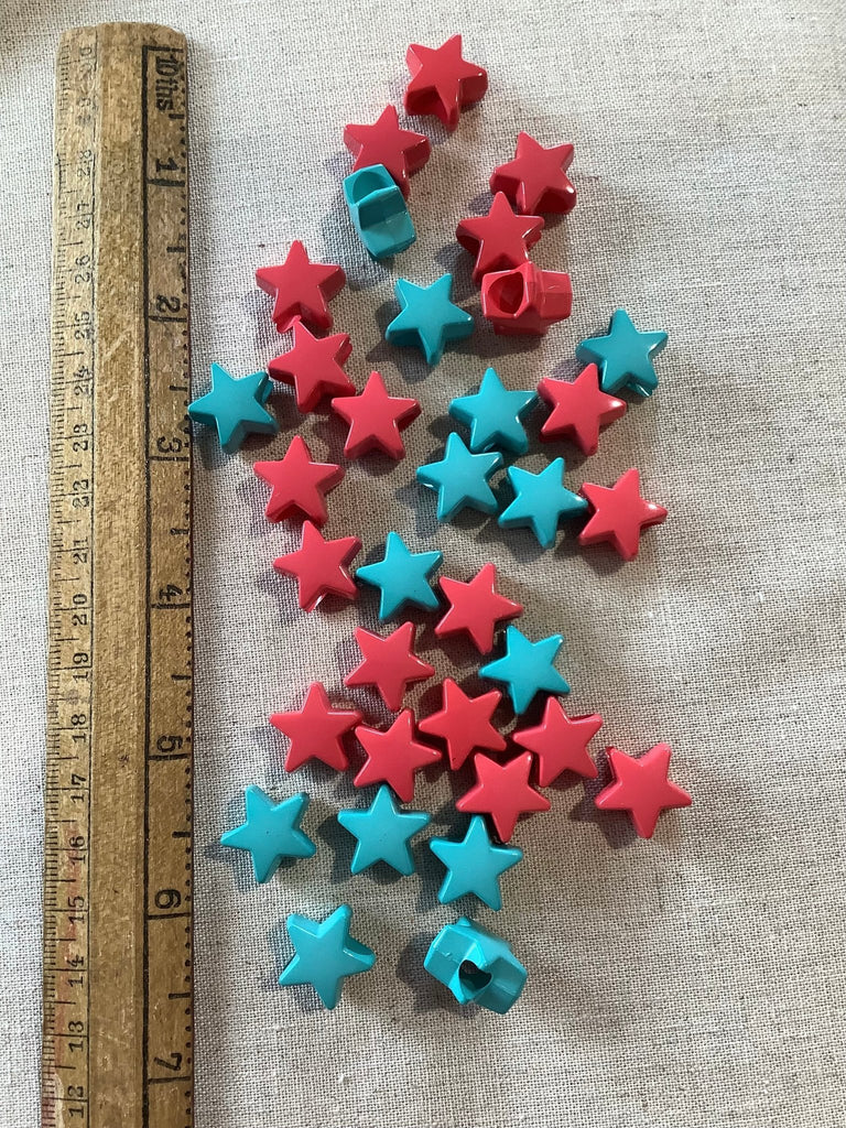 Star Beads - 15mm - The Eternal Maker - UK Fabric Shop