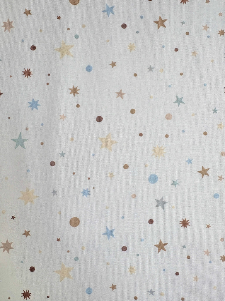 Stardust in Dove - To The Moon and Back - Paper + Cloth for Moda Quilt Cotton Fabric - The Eternal Maker - UK Fabric Shop