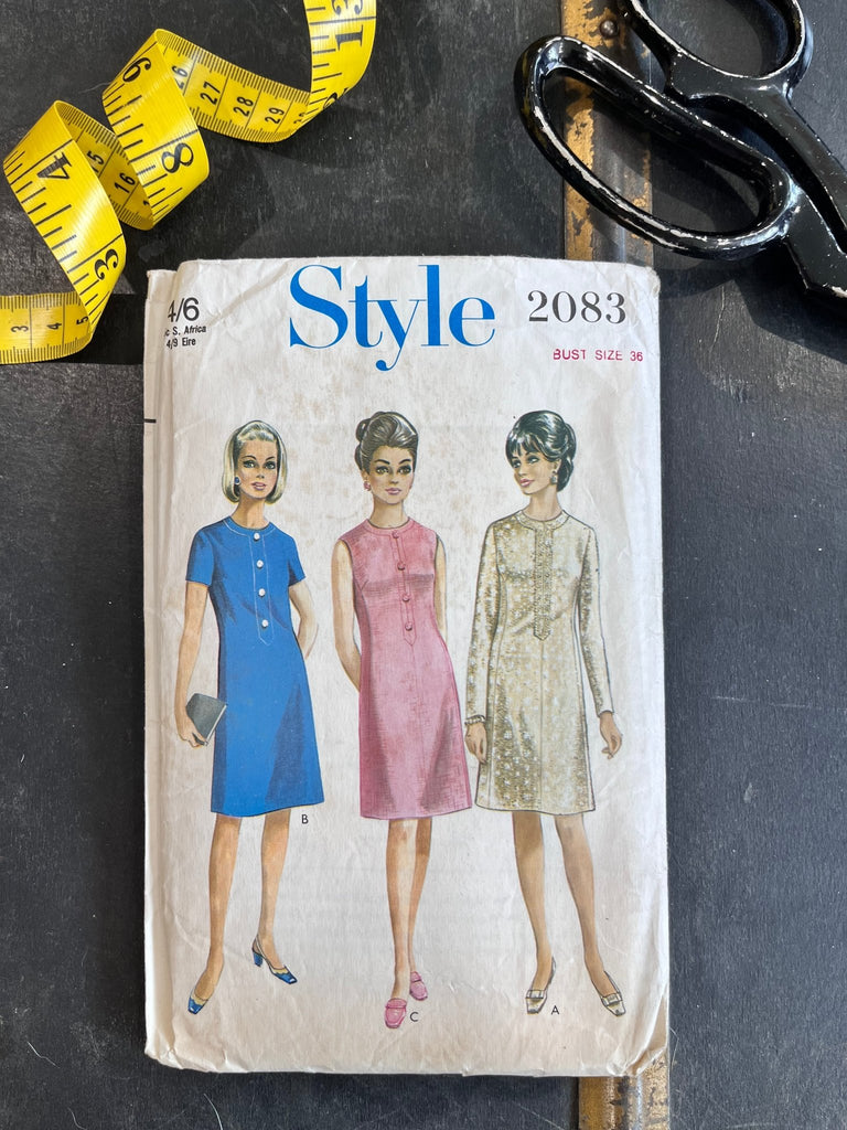 Style - 2083 Dress - Vintage Sewing Pattern ( Bust 36") - The Eternal Maker - UK Fabric Shop