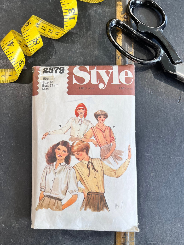 Style - 2579 Misses Set of Blouses - Vintage Sewing Pattern (Size 10 Miss Bust 83cm) - The Eternal Maker - UK Fabric Shop
