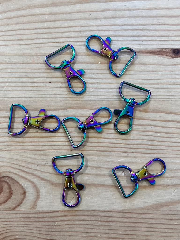 Swivel Clips - Rainbow - 20mm - The Eternal Maker - UK Fabric Shop