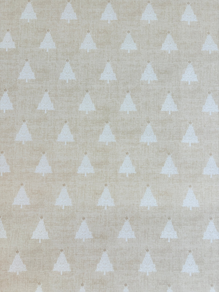 Trees - Cream Scandi - Christmas Fabric - The Eternal Maker - UK Fabric Shop