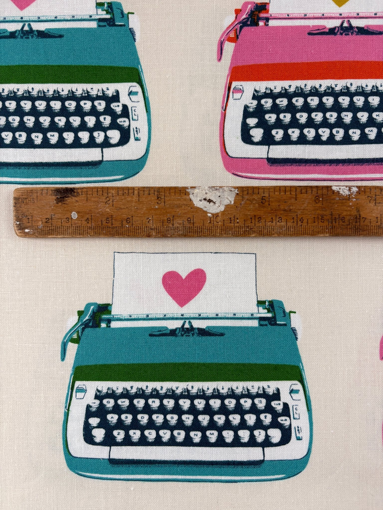 Typewriters in Cream - Best Day Ever Linen by Ruby Star Society - The Eternal Maker - UK Fabric Shop