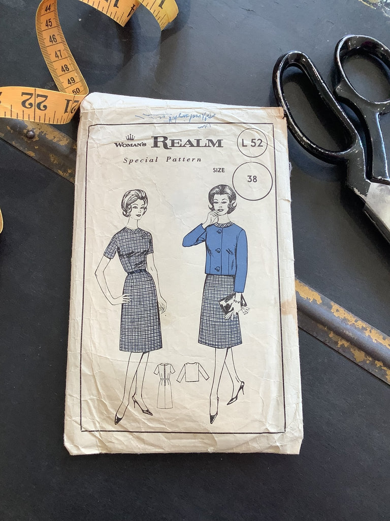 Vintage Sewing Pattern - Woman's Realm L52 - 1960s Dress and Jacket - Bust Size 38" - The Eternal Maker - UK Fabric Shop