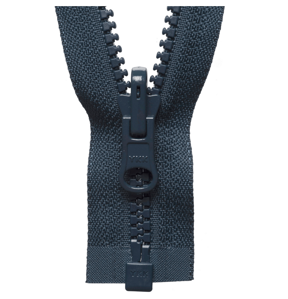 Vislon Flip Over Zip - Open Ended - 66cm/ 26" - Dark Navy - The Eternal Maker - UK Fabric Shop