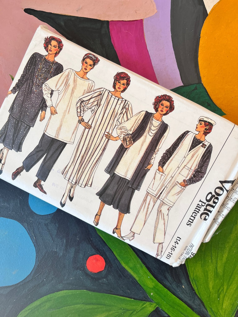 Vogue 9238 - Maternity Vest, Dress, Tunic, Skirt and Pants - Vintage Sewing Pattern (Size 14 - 16 - 18 ) - The Eternal Maker - UK Fabric Shop