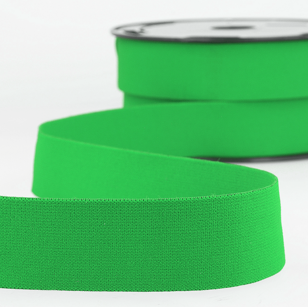 Waistband/ Boxer Short Elastic 32mm x 1m - Green - The Eternal Maker - UK Fabric Shop