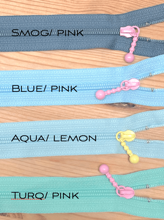 Water Drop Pull Zipper - 20cm - 8" - Two Colour - The Eternal Maker - UK Fabric Shop