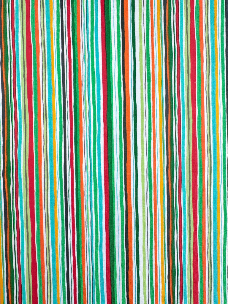 Wavy Stripe - Green - Makower - The Eternal Maker - UK Fabric Shop