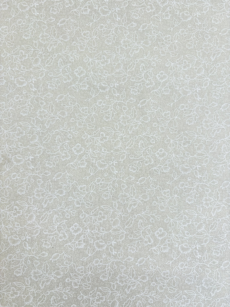Wild Garden - White on Cream - The Eternal Maker - UK Fabric Shop