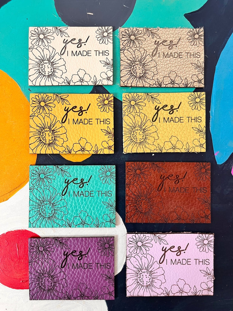 Yes! I Made This - Leather Jeans Label - The Eternal Maker - UK Fabric Shop