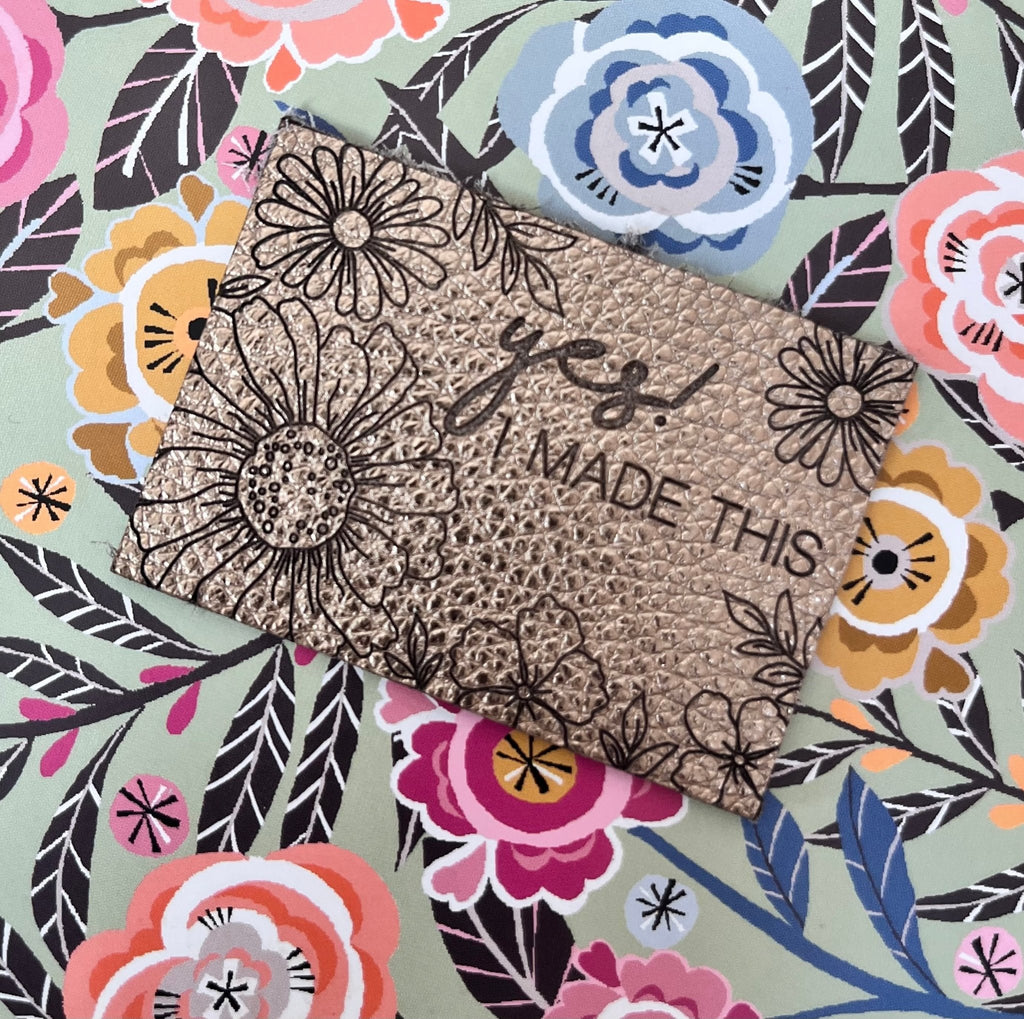 Yes! I Made This - Leather Jeans Label - The Eternal Maker - UK Fabric Shop