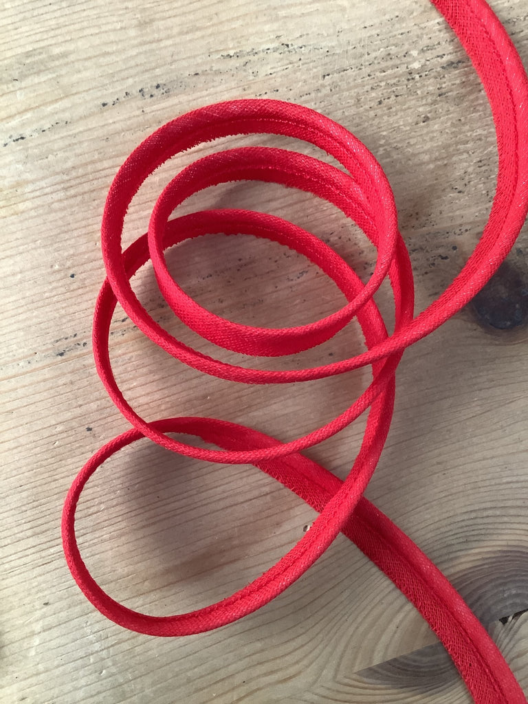 100% Cotton Piping Cord - 10mm - Red - The Eternal Maker - UK Fabric Shop