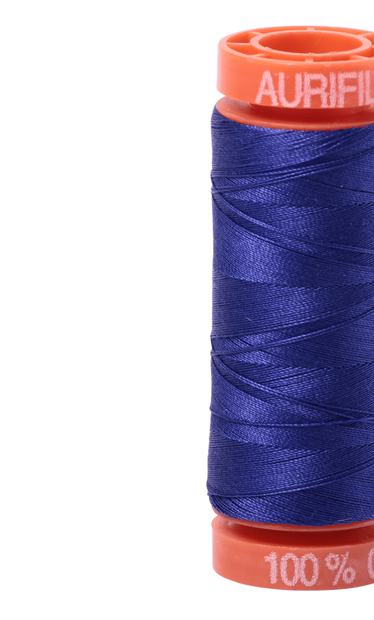 1200 - Aurifil Cotton Quilting Thread - 50wt - 200m - blue violet - The Eternal Maker - UK Fabric Shop