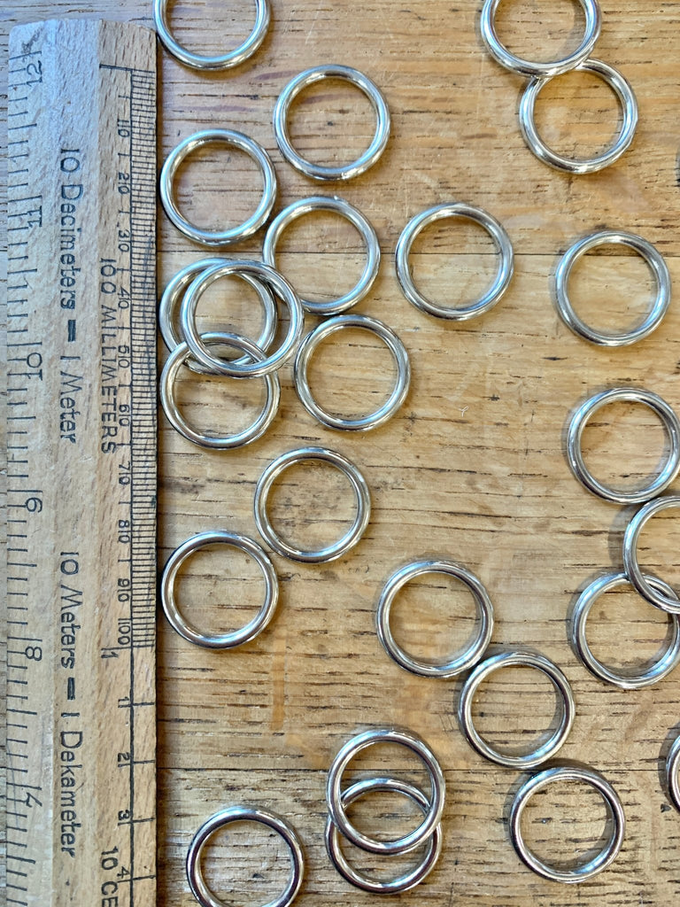 15mm Metal Rings - Silver - The Eternal Maker - UK Fabric Shop