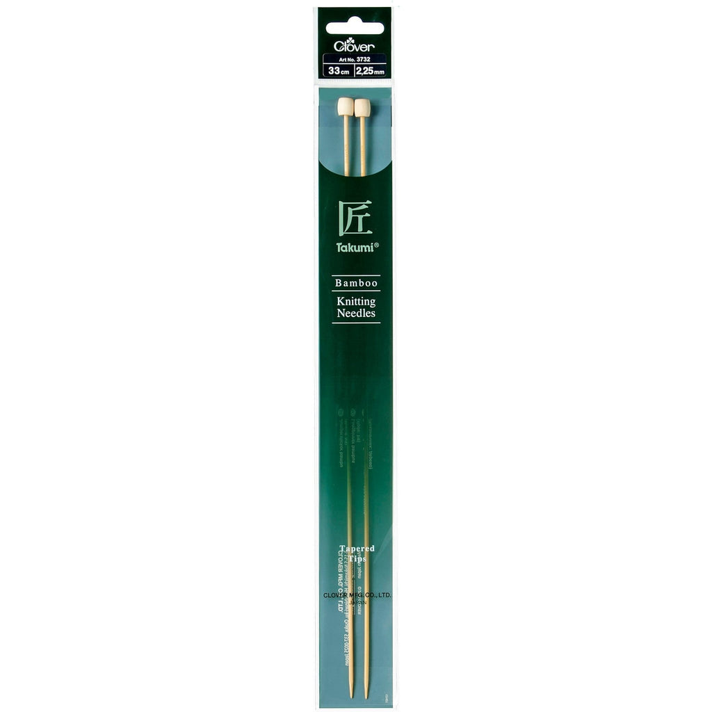 2.25mm 33cm - Clover Bamboo Single Pointed Knitting Needles - The Eternal Maker - UK Fabric Shop