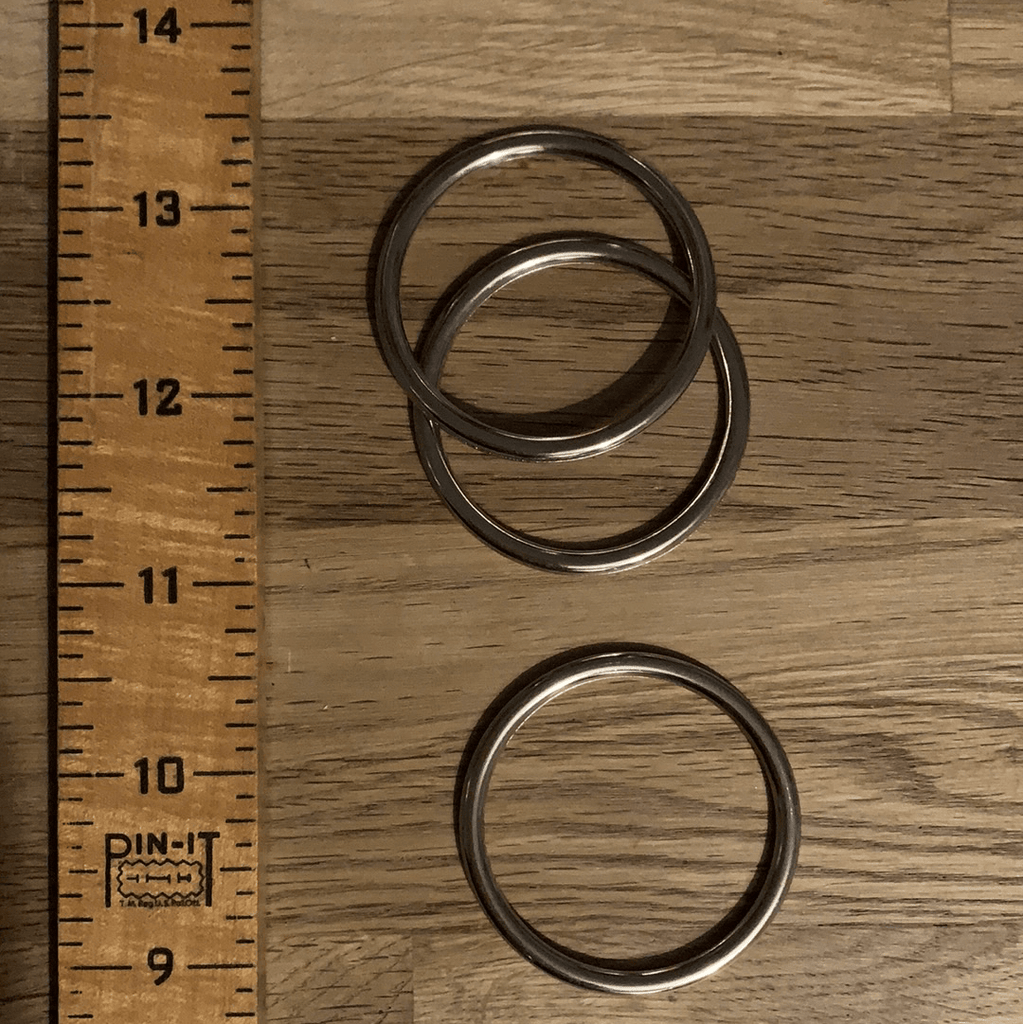 40mm Metal Rings - Silver - The Eternal Maker - UK Fabric Shop