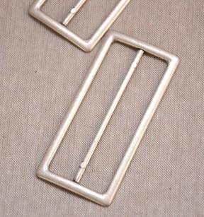 75mm Buckle - Antique Silver - The Eternal Maker - UK Fabric Shop