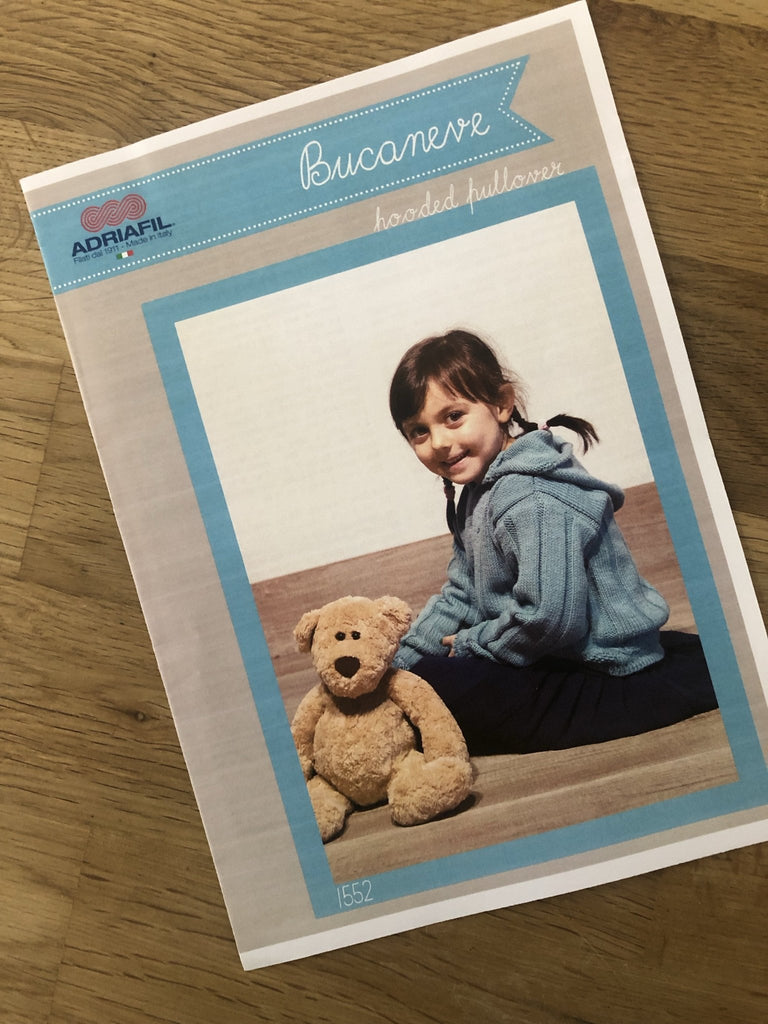 Adriafil Bucaneve Hooded Pullover - 1552 - The Eternal Maker - UK Fabric Shop