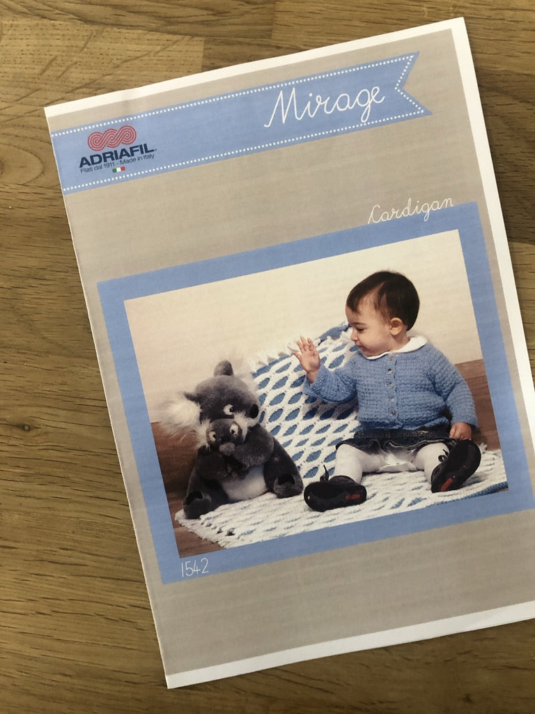 Adriafil Mirage Baby Cardigan - 1542 - The Eternal Maker - UK Fabric Shop