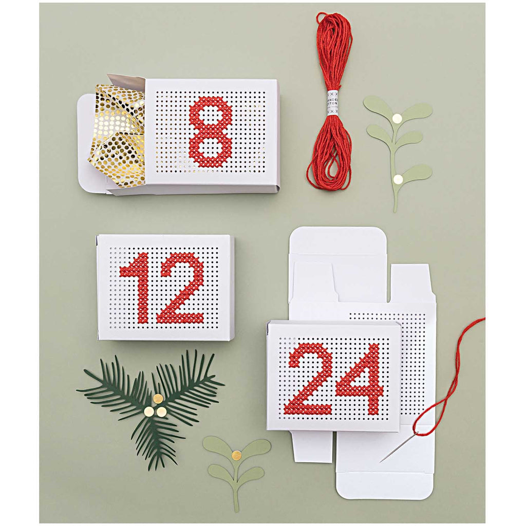 Advent Calendar Embroidered Box Craft Kit - The Eternal Maker - UK Fabric Shop