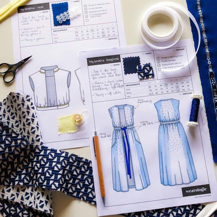 Aestiva Sleeveless Vest - Wearologie - Digital Sewing Pattern - The Eternal Maker - UK Fabric Shop
