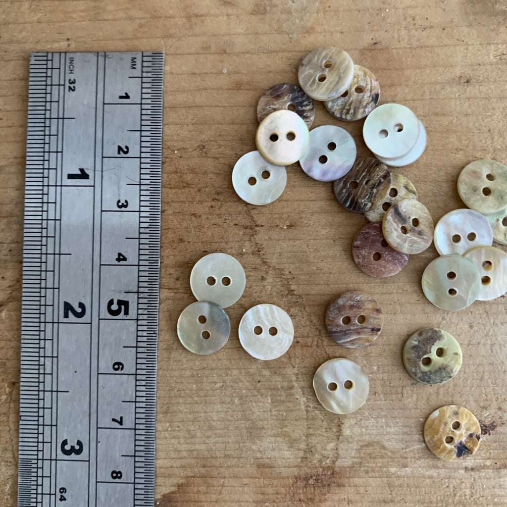 Agoya Shell - 10mm Button - The Eternal Maker - UK Fabric Shop