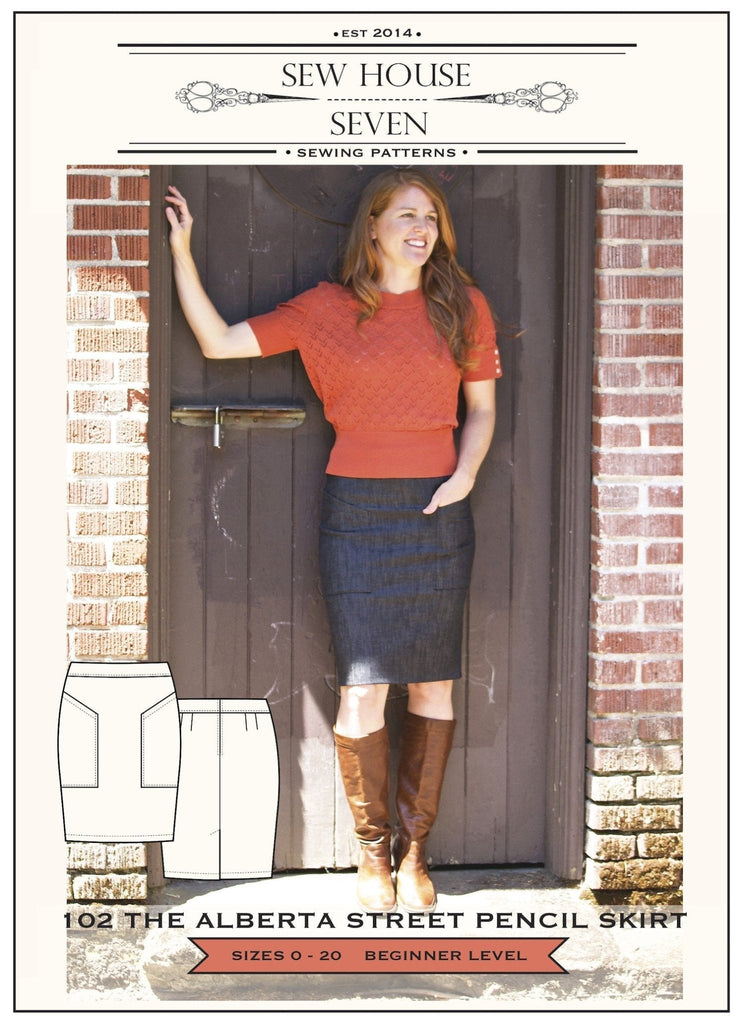 Alberta Street Pencil Skirt - Sew House Seven - Digital Sewing Pattern - The Eternal Maker - UK Fabric Shop
