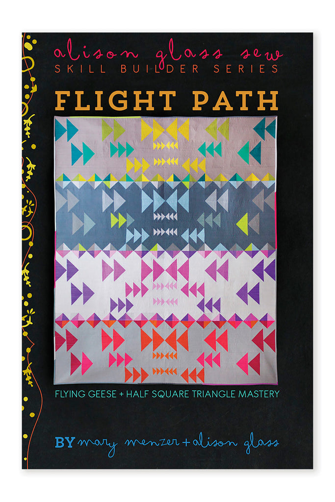 Alison Glass Quilt Patterns Flight Path Quilt Pattern by Mary Menzer and Alison Glass