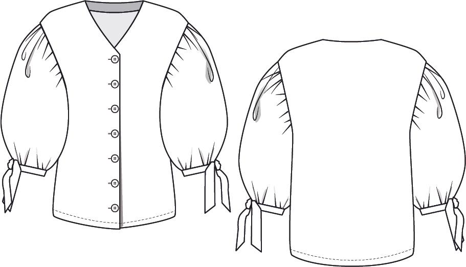 Ambre Blouse - Lenaline Patterns - Digital Sewing Patterns - The Eternal Maker - UK Fabric Shop