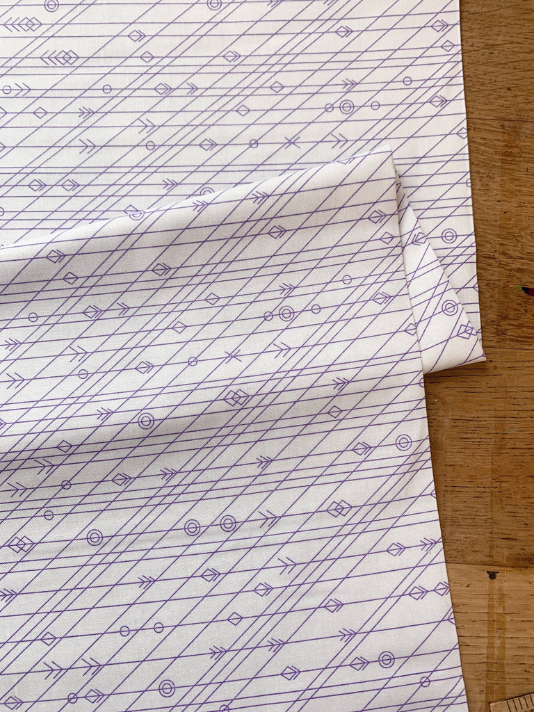 Andover Fabric Latitude in Violet - Sun Print Luminance - Alison Glass