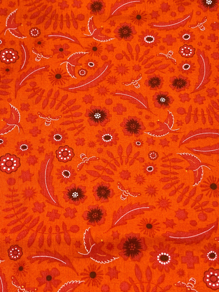 Andover Fabric Meadow in Flame - Sunprint by Alison Glass - Andover Fabrics