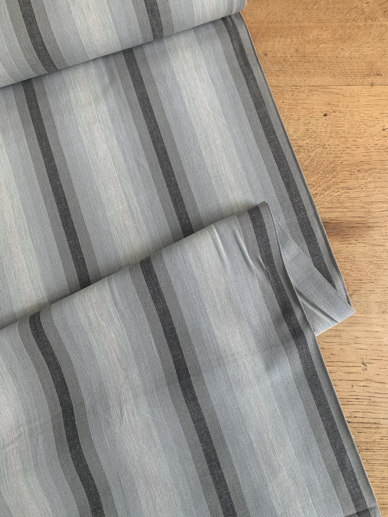 Andover Fabric Stripe in Charcoal - Kaleidoscope Stripes and Plaids - Alison Glass