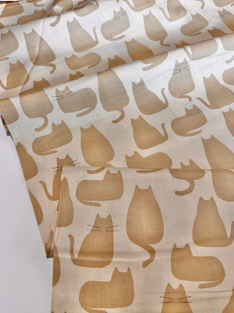 Andover Fabric Whiskers in Maple - Sarah Golden for Andover