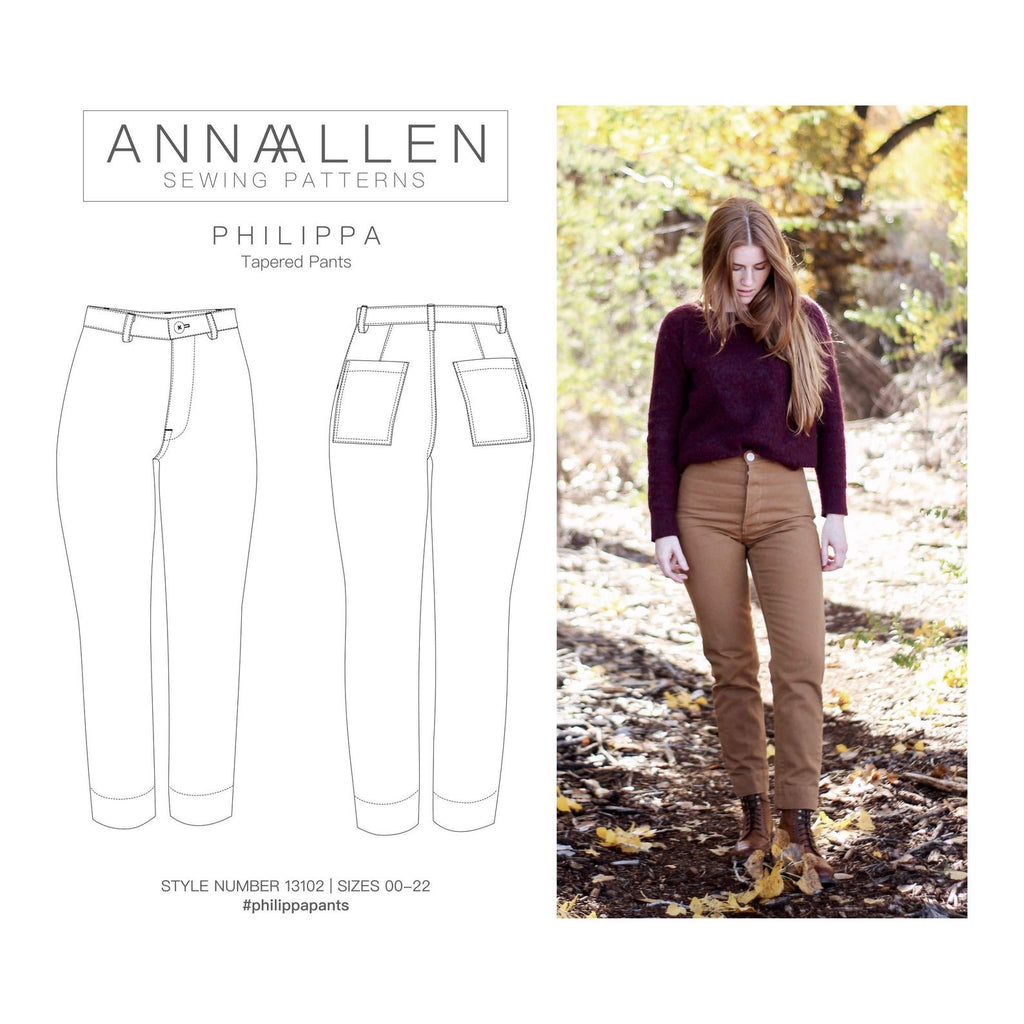 Anna Allen Clothing Dress Patterns Philippa Pants - Anna Allen Clothing - Digital Download Pattern